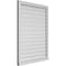 Ekena Millwork Vertical Surface Mount PVC Gable Vent: Functional, w/ 2"W x 2"P Brickmould Sill Frame, 32"W x 42"H GVPVE32X4203SF - alternate 4